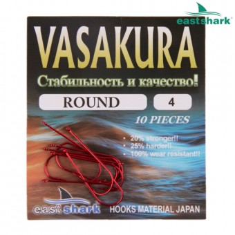 Крючки ROUND Red Vasakura № 11 (уп/10 шт)