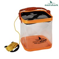 Ведро для замеса прикормки прозрачное D 24 оранжевое Ведро для замеса прикормки прозрачное D 24 оранжевое