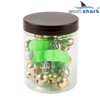 Бубенчики в банке по 10 шт. Золотистый Бубенчики в банке по 10 шт. Золотистый