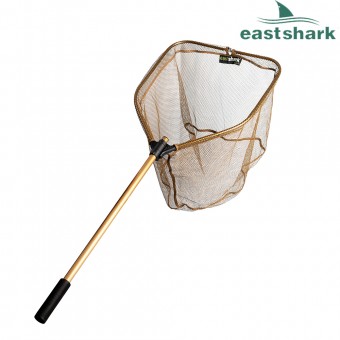 Подсак EastShark бортовой квадрат прорезиненный 60*50 ручка 1,4 м