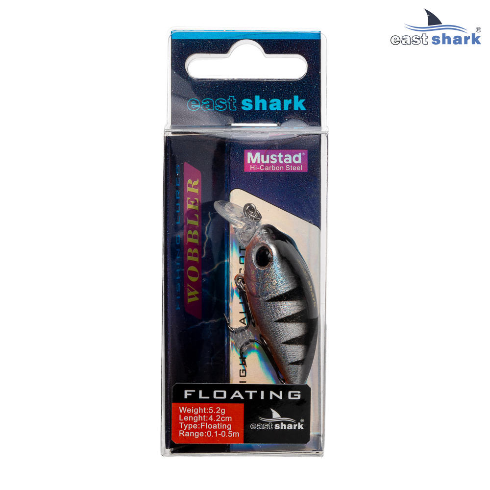 Воблер EastShark Chaby 4.2см. 5.2г. 0.1-0.5m Floating col.#001