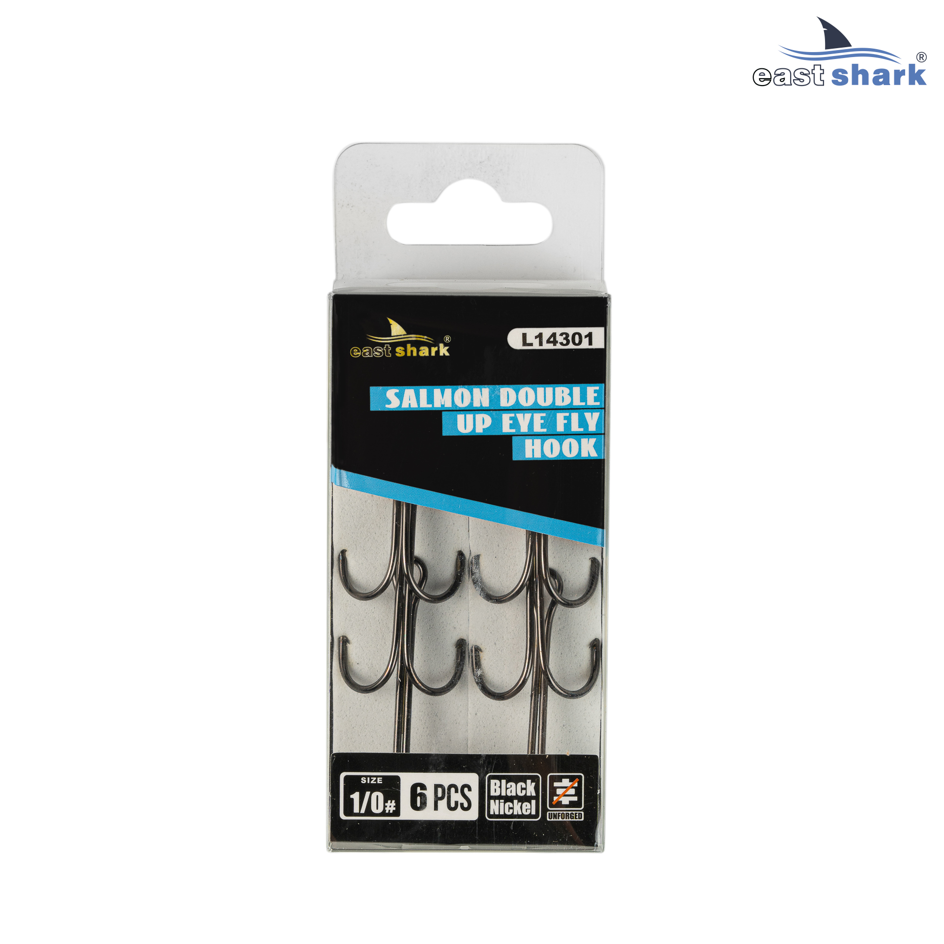 Крючок двойной EastShark Double Hook №1/0 (уп.6 шт)