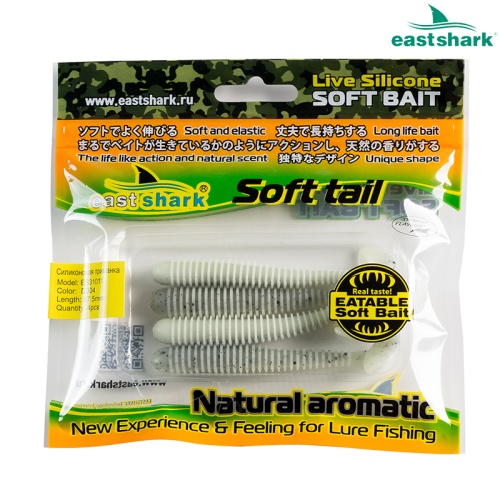 Силиконовая приманка ES31011 87,5 мм (4 шт/уп) color: D004