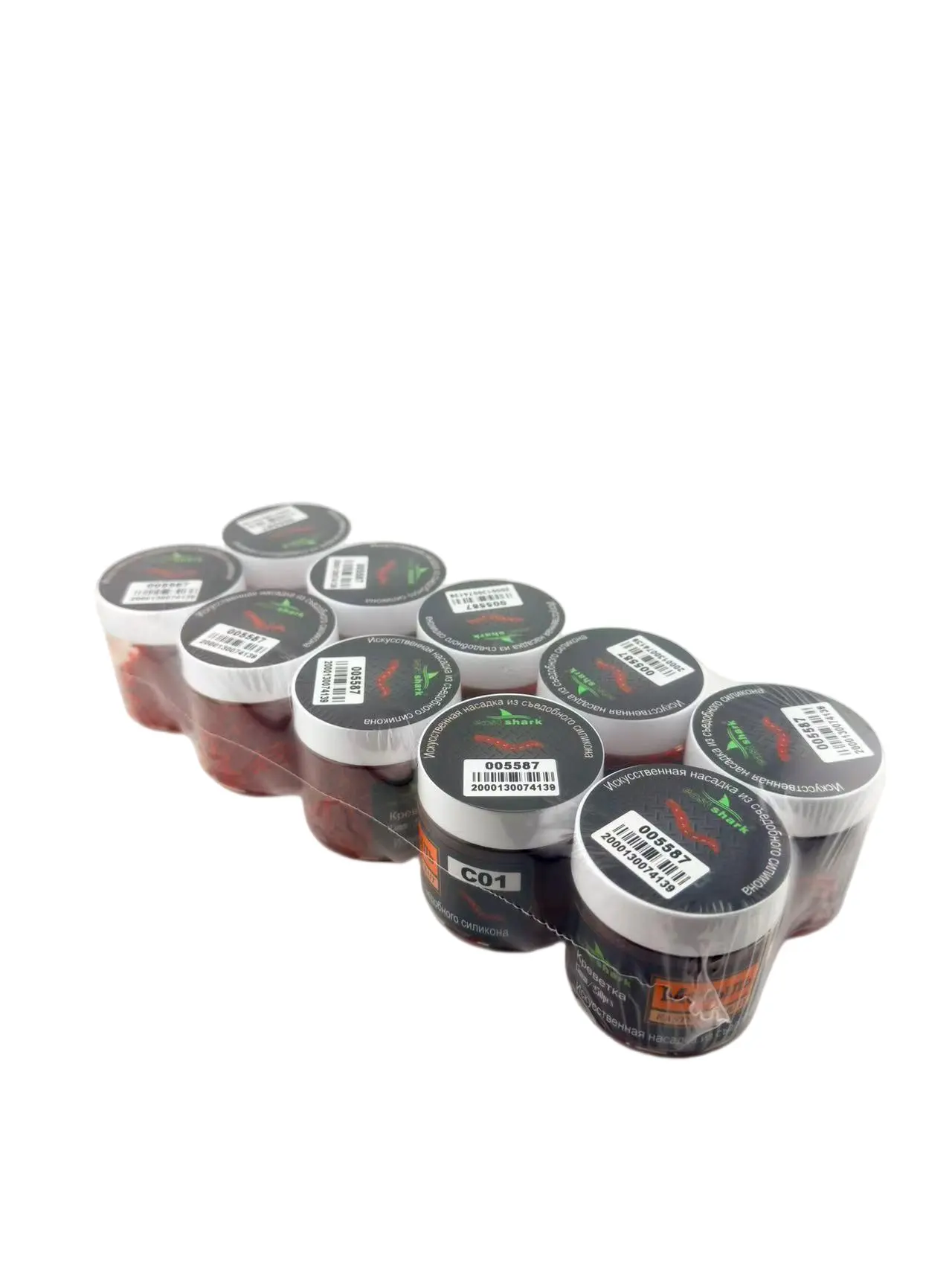 Искусственная насадка EastShark Мотыль 15 мм C01 (уп.10шт)