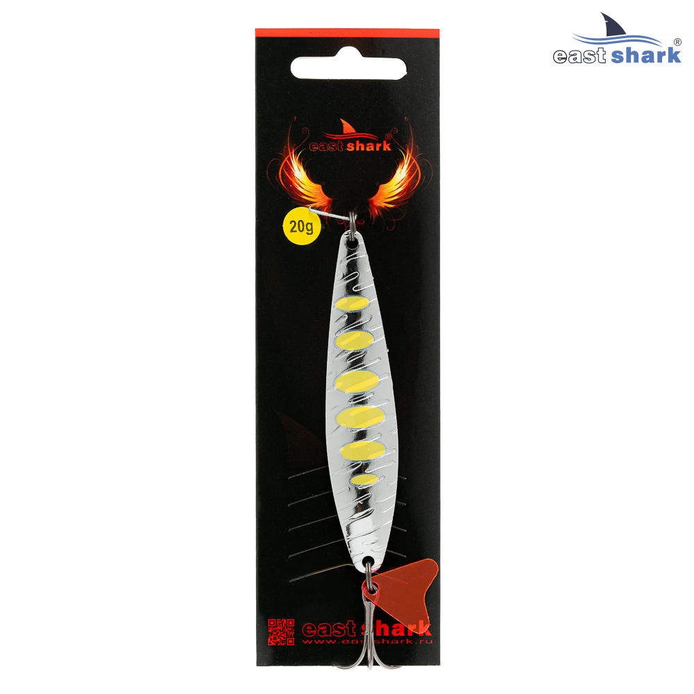 Блесна колеблющаяся (уп./5шт.) EastShark Narrow 20 грамм col.#201