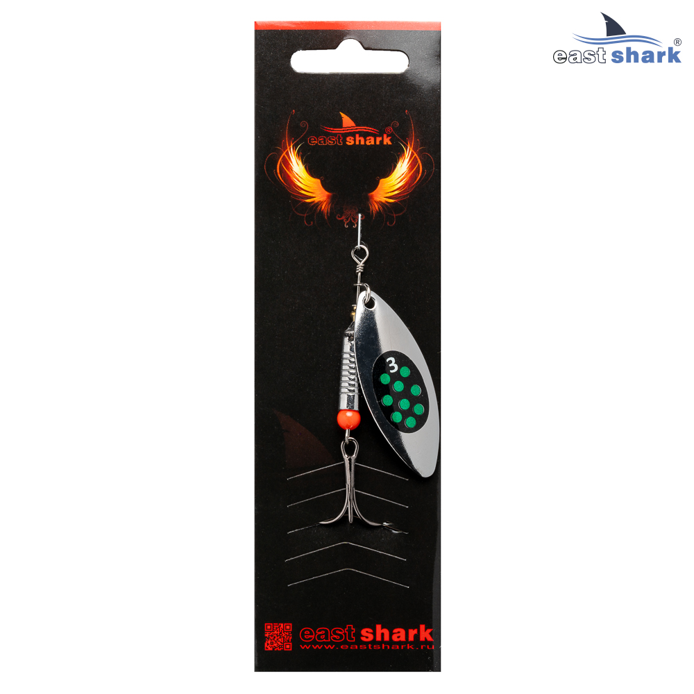 Блесна вращающаяся (уп./5шт.) EastShark Longer размер-3 col.#602