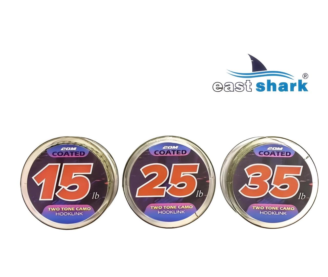 Поводковый материал карповый в оплетке 20 м 25 LBS светлый