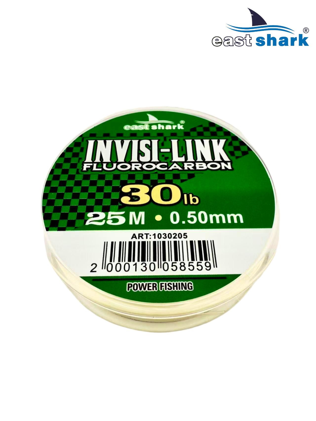 Леска Fluorocarbon EastShark INVISI-LINK 25м 0,30 мм