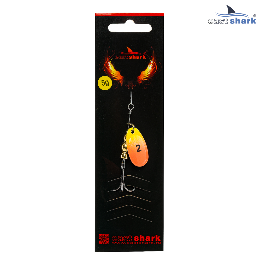 Блесна вращающаяся (уп./5шт.) EastShark Screw размер-2 (5 грамм) col.#788