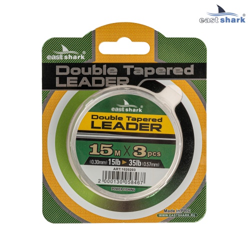 Шок-лидер EastShark Double Tapered leader 0.30-0.57 mm 15m*3 шт