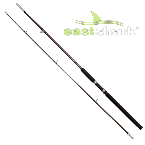 Удилище ES Крокодил коричневый с резьбой (100-250 гр) 2,4 м