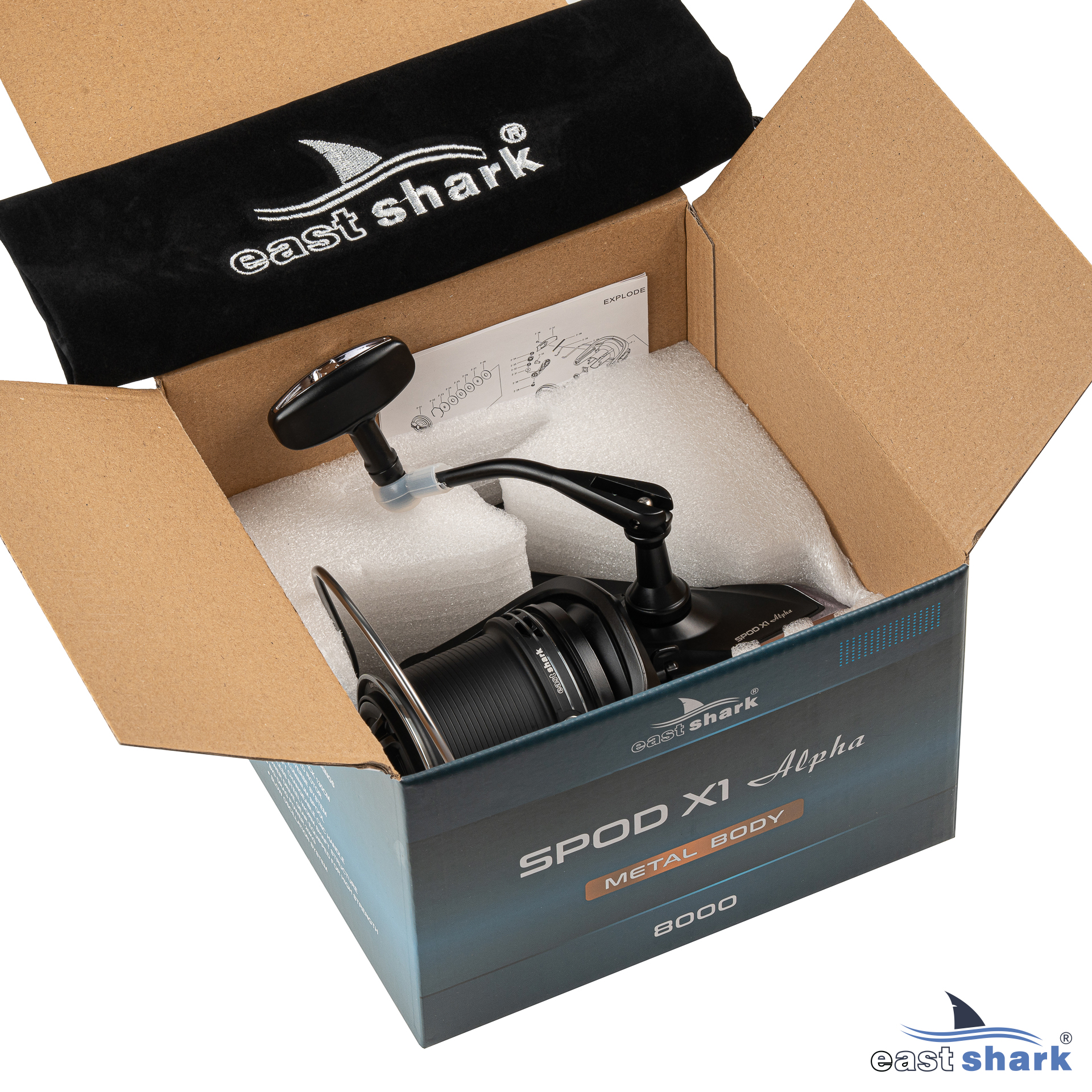 Катушка EastShark Spod X1 ALPHA 8000 