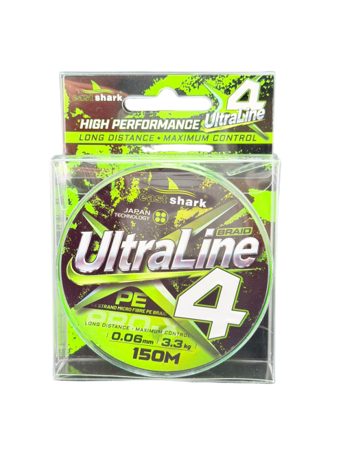 Шнур EastShark Ultra Line X4 150м 0,04мм зеленый