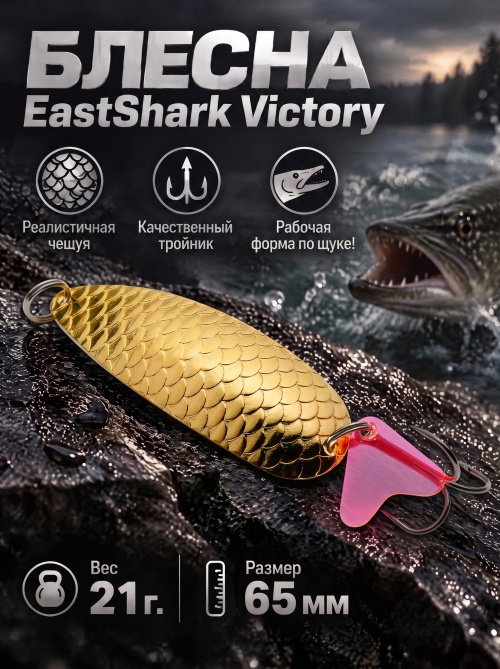 1012 Блесна колеблющаяся ES Victory 21 г 65 мм #03