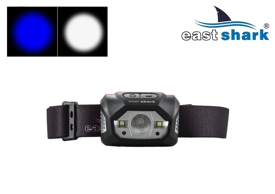 Фонарь налобный EastShark SLS-37533 синий свет