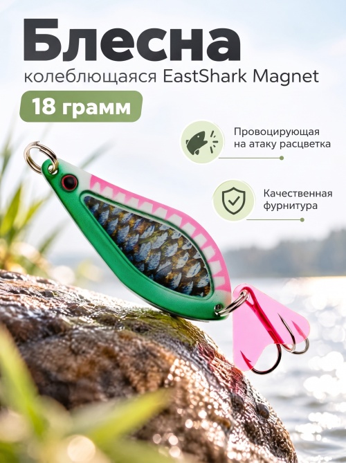 D021 Блесна колеблющаяся ES Magnet 18 г #021