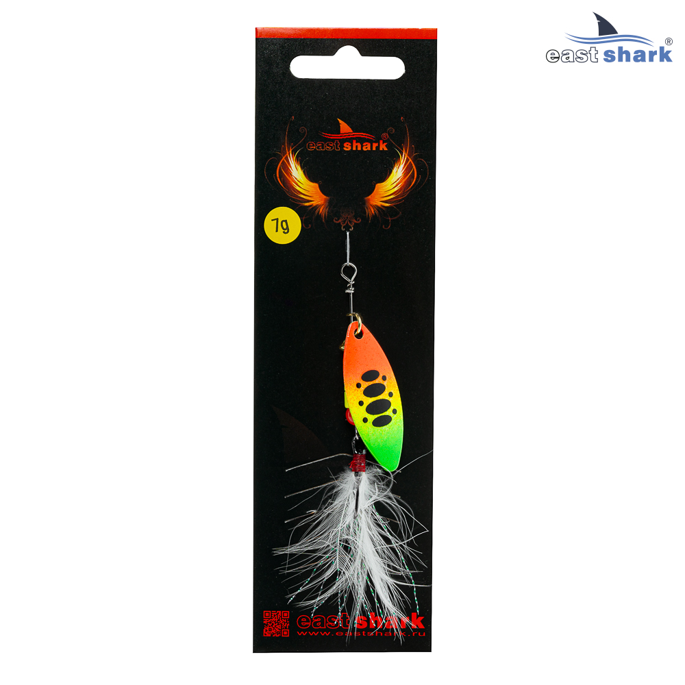Блесна вращающаяся (уп./5шт.) EastShark Zander размер-1 (5 грамм) col.#540
