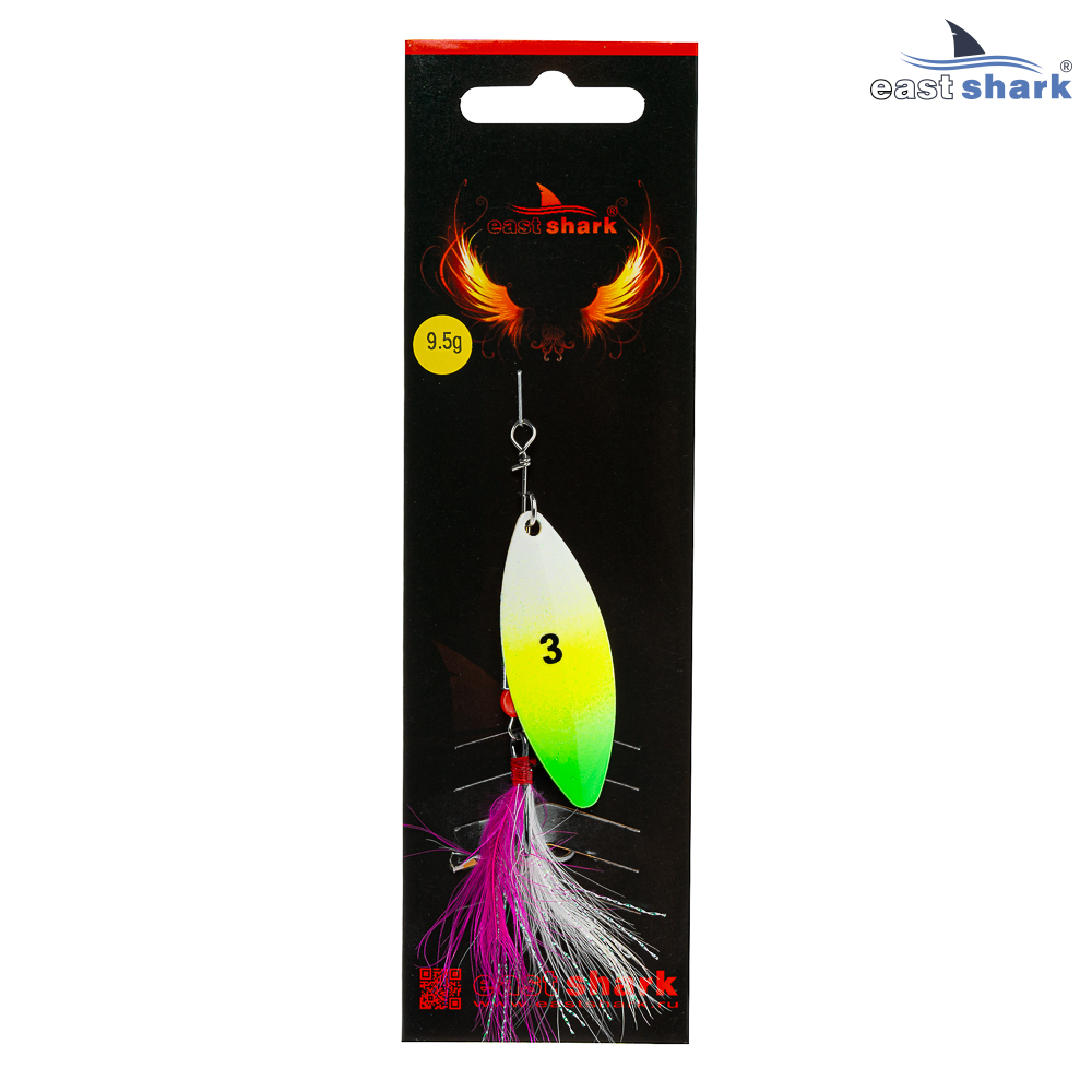 Блесна вращающаяся (уп./5шт.) EastShark Zander размер-3 (9.5 грамм) col.#550
