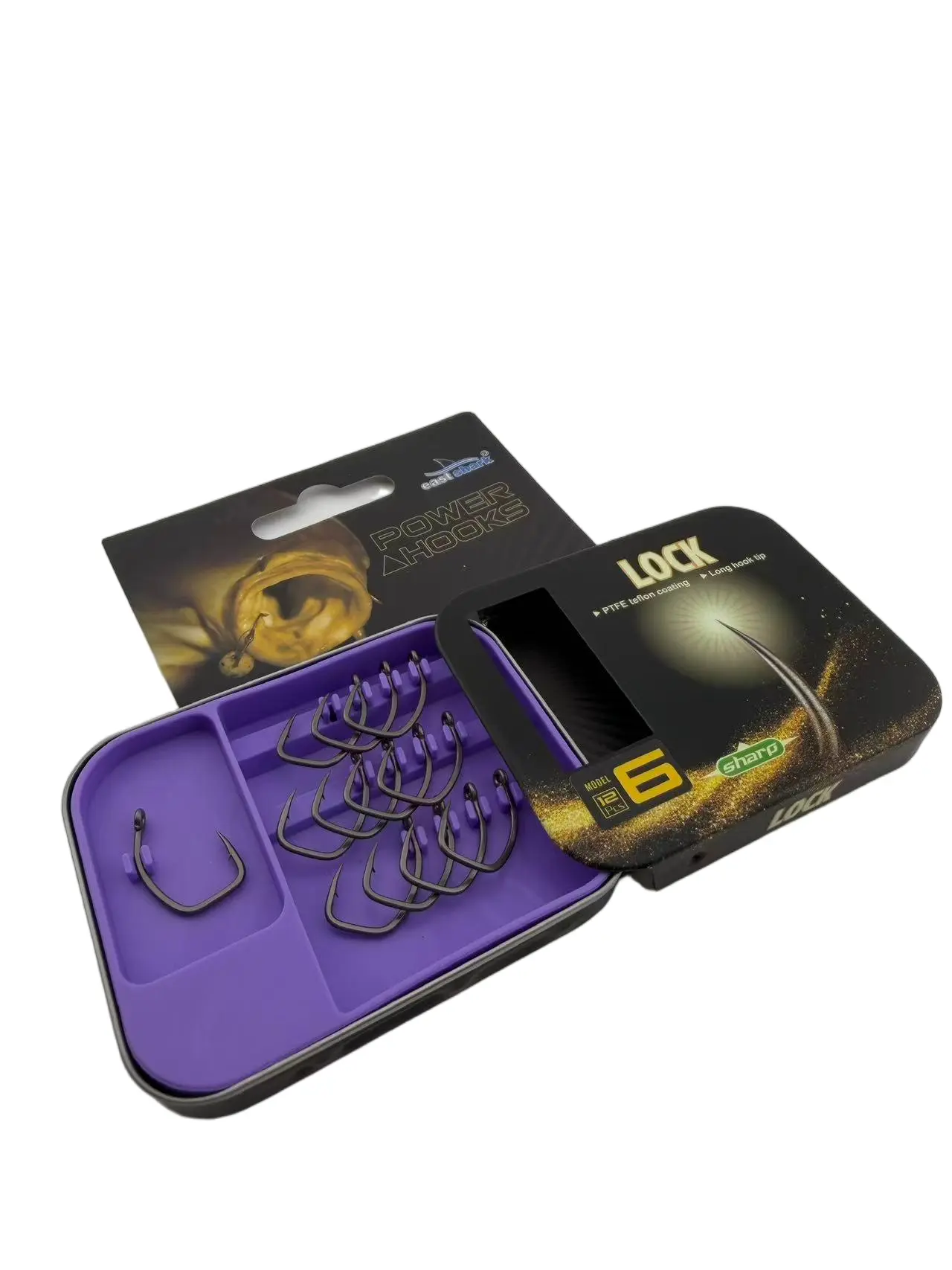 Крючки тефлон ES 2026 LOCK № 2 (12шт)