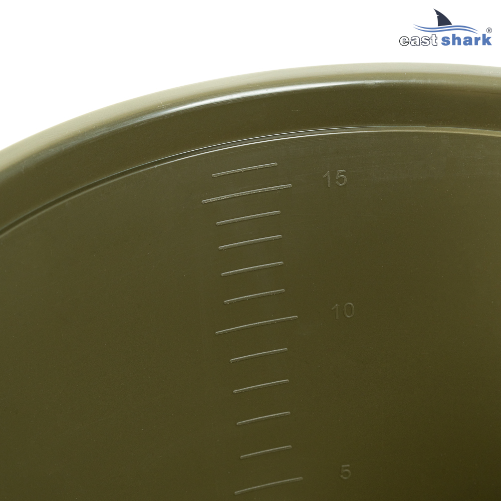 Ведро EastShark для прикормки с крышкой 15L 004S