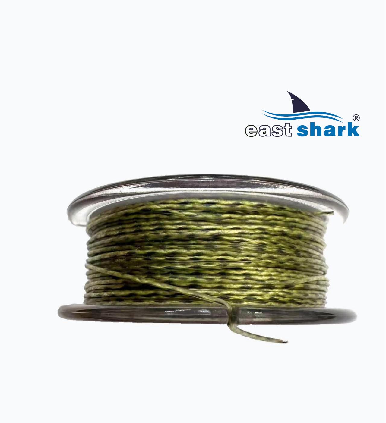 Поводковый материал карповый в оплетке 20 м 15 LBS светлый