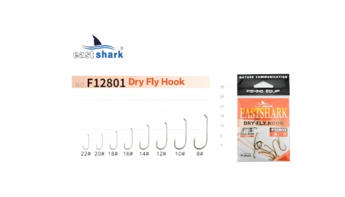 Крючок одинарный EastShark Fly Hook №10 (уп.10 шт)