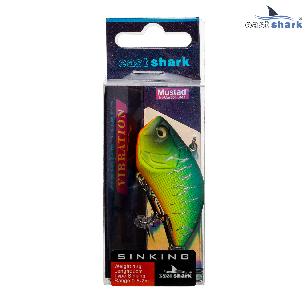Воблер EastShark Hoggu 6см. 13г. 0.5-2m Sinking col.#001