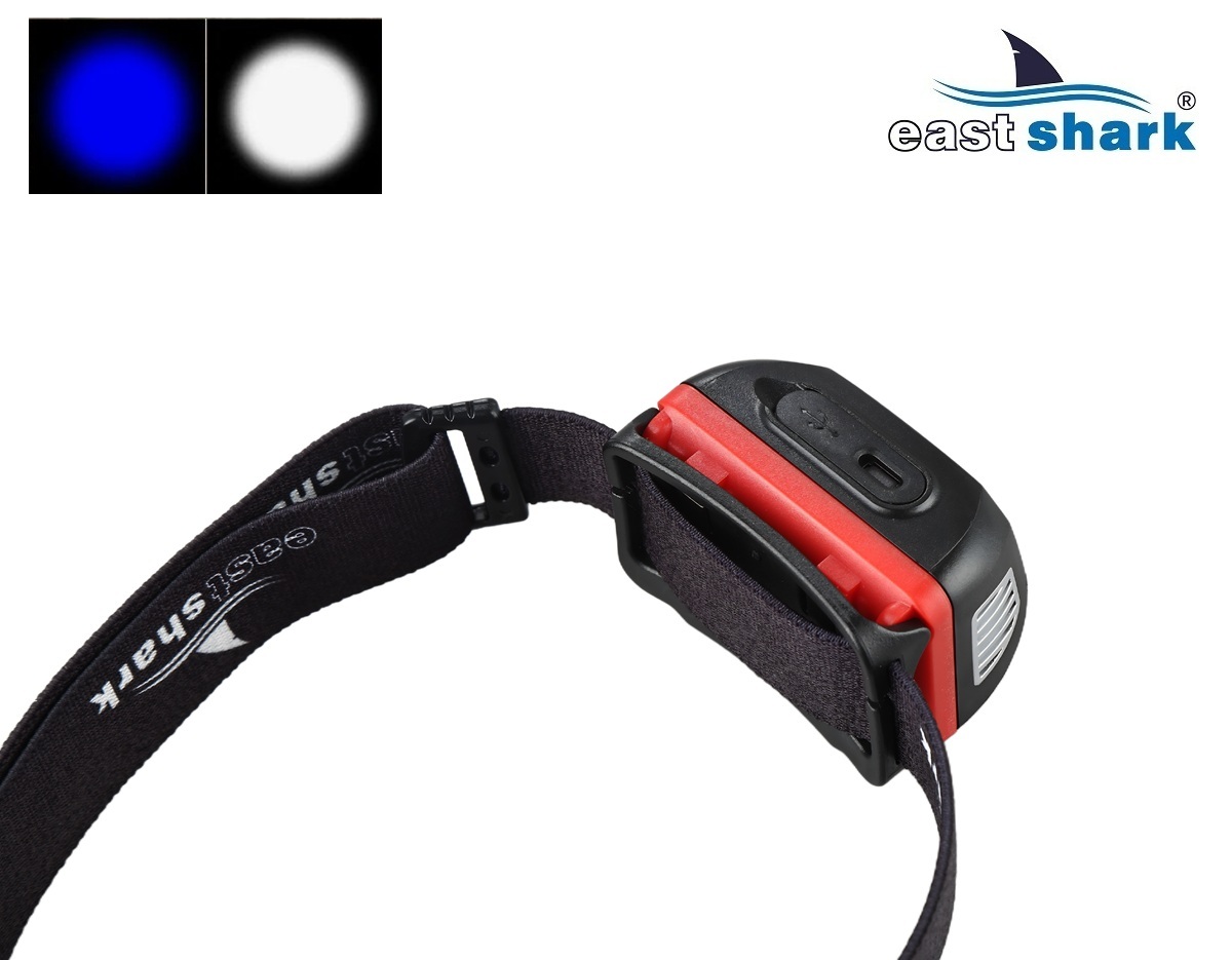 Фонарь налобный EastShark SLS-37533 синий свет
