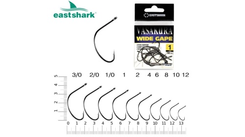Крючки New Vasakura Wide Gape № 1