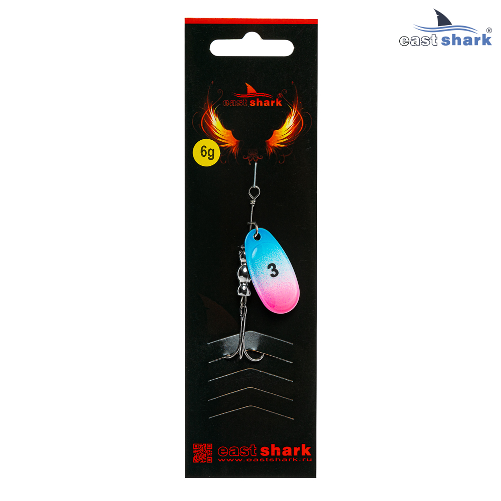 Блесна вращающаяся (уп./5шт.) EastShark Screw размер-3 (6 грамм) col.#783