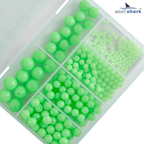 Набор пластиковых бусин XA-9038-B фосфорные зеленые