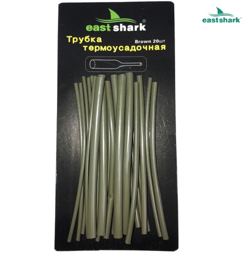 Термоусадочная трубка в наборе 80 мм зеленая (20шт/уп.)