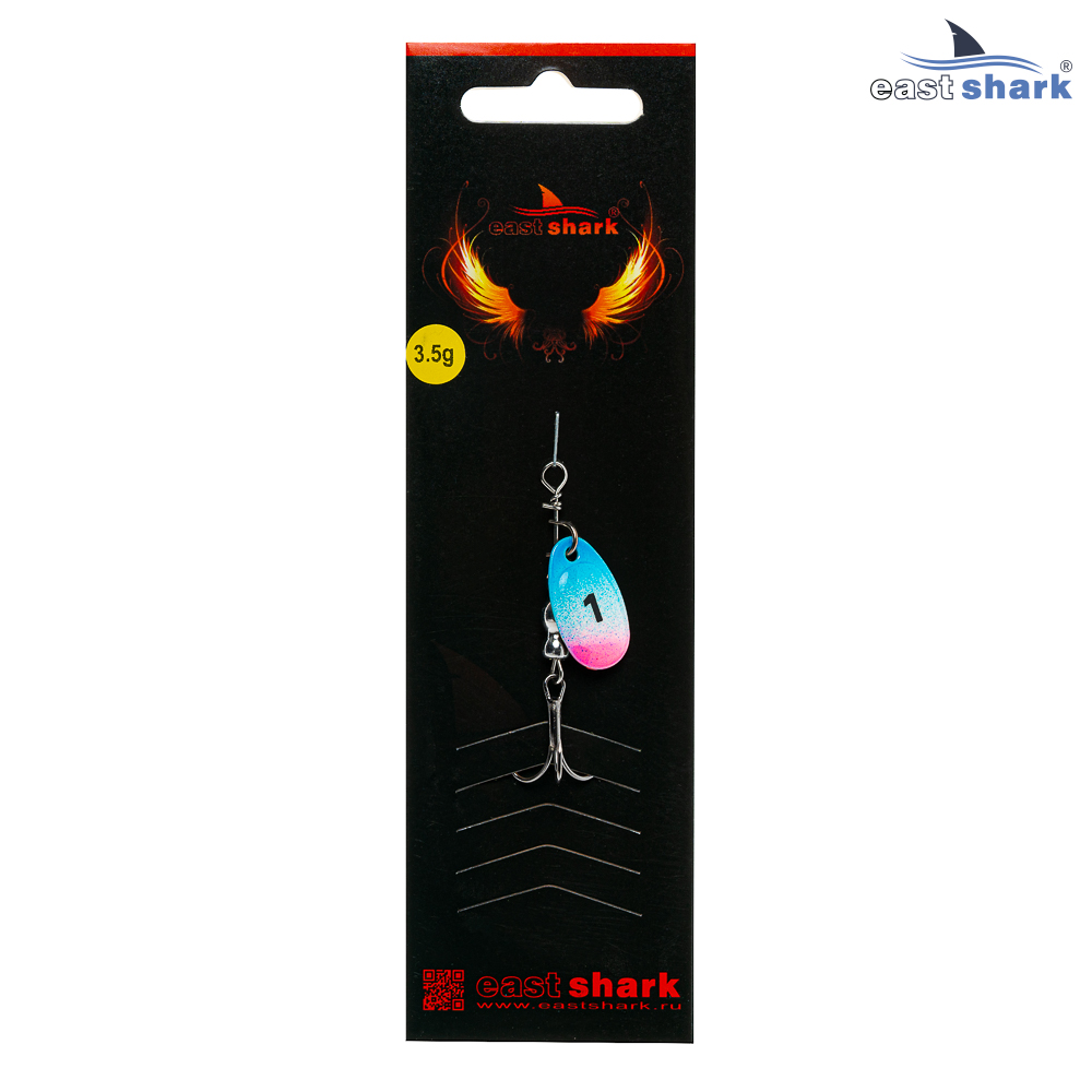 Блесна вращающаяся (уп./5шт.) EastShark Screw размер-1 (3.5 грамм) col.#783