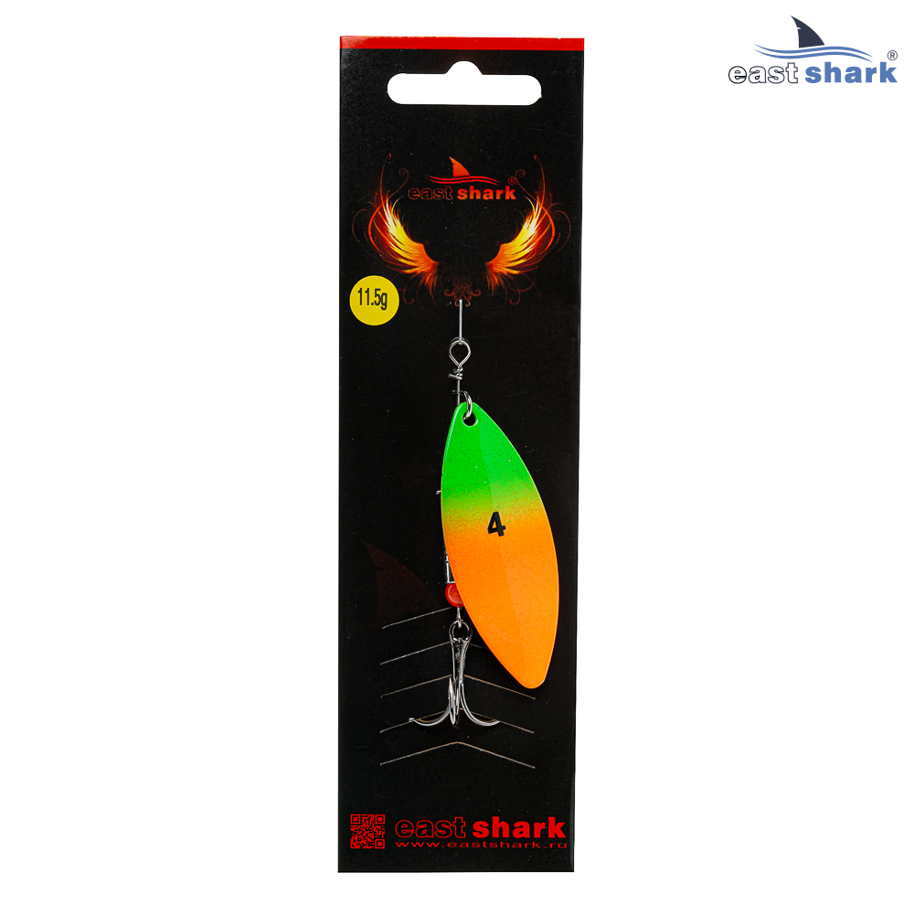 Блесна вращающаяся (уп./5шт.) EastShark Longer размер-4 (11.5 грамм) col.#658