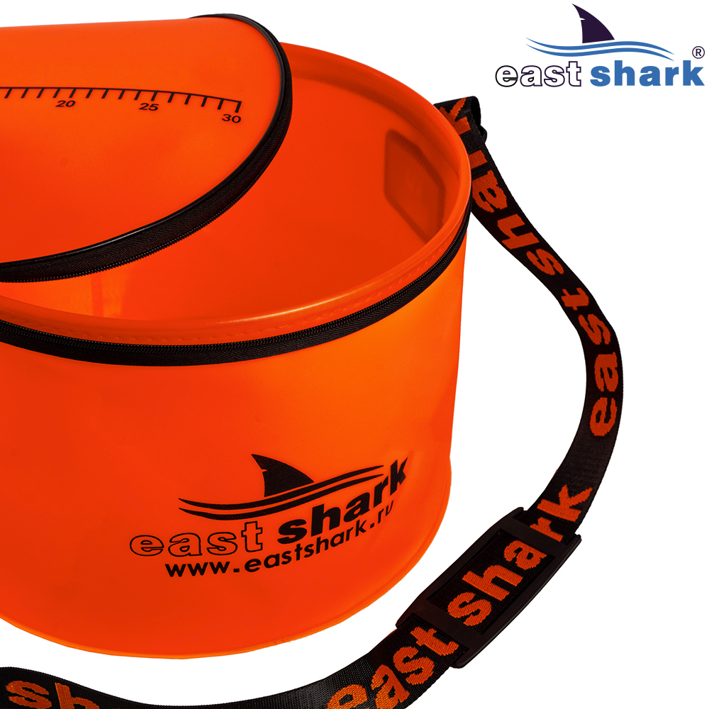 Ведро для замеса прикормки круглое оранжевое  D 40