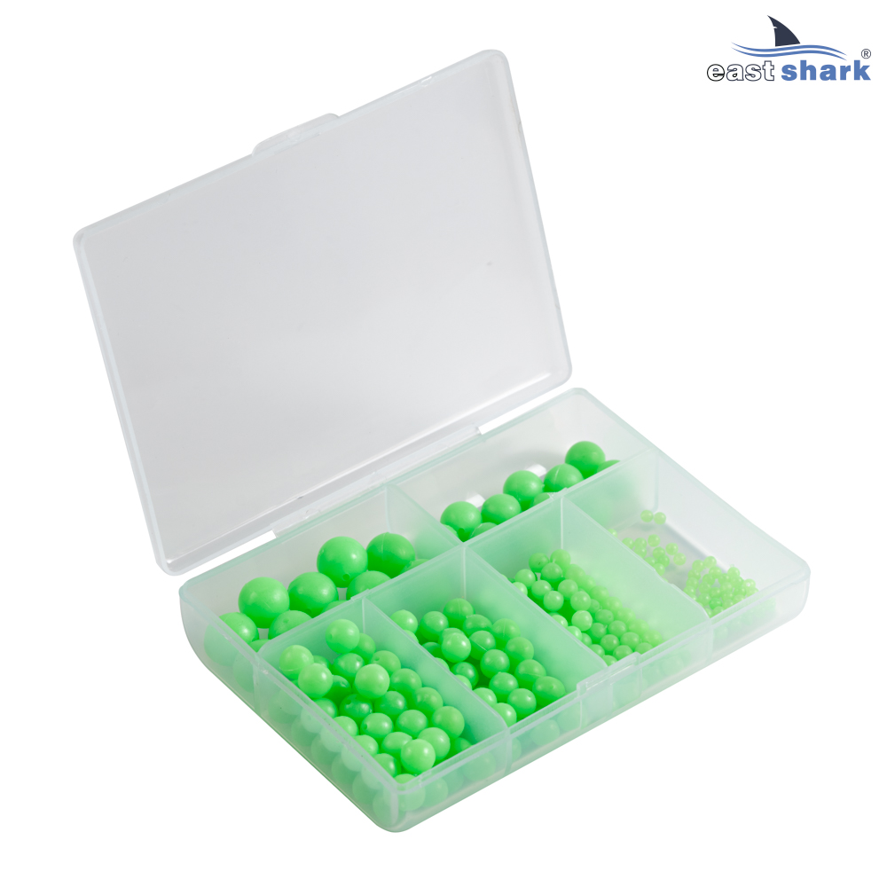 Набор пластиковых бусин XA-9038-B фосфорные зеленые