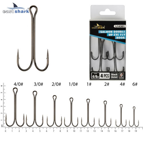 Крючок двойной EastShark Double Hook №4/0 (уп.4 шт)