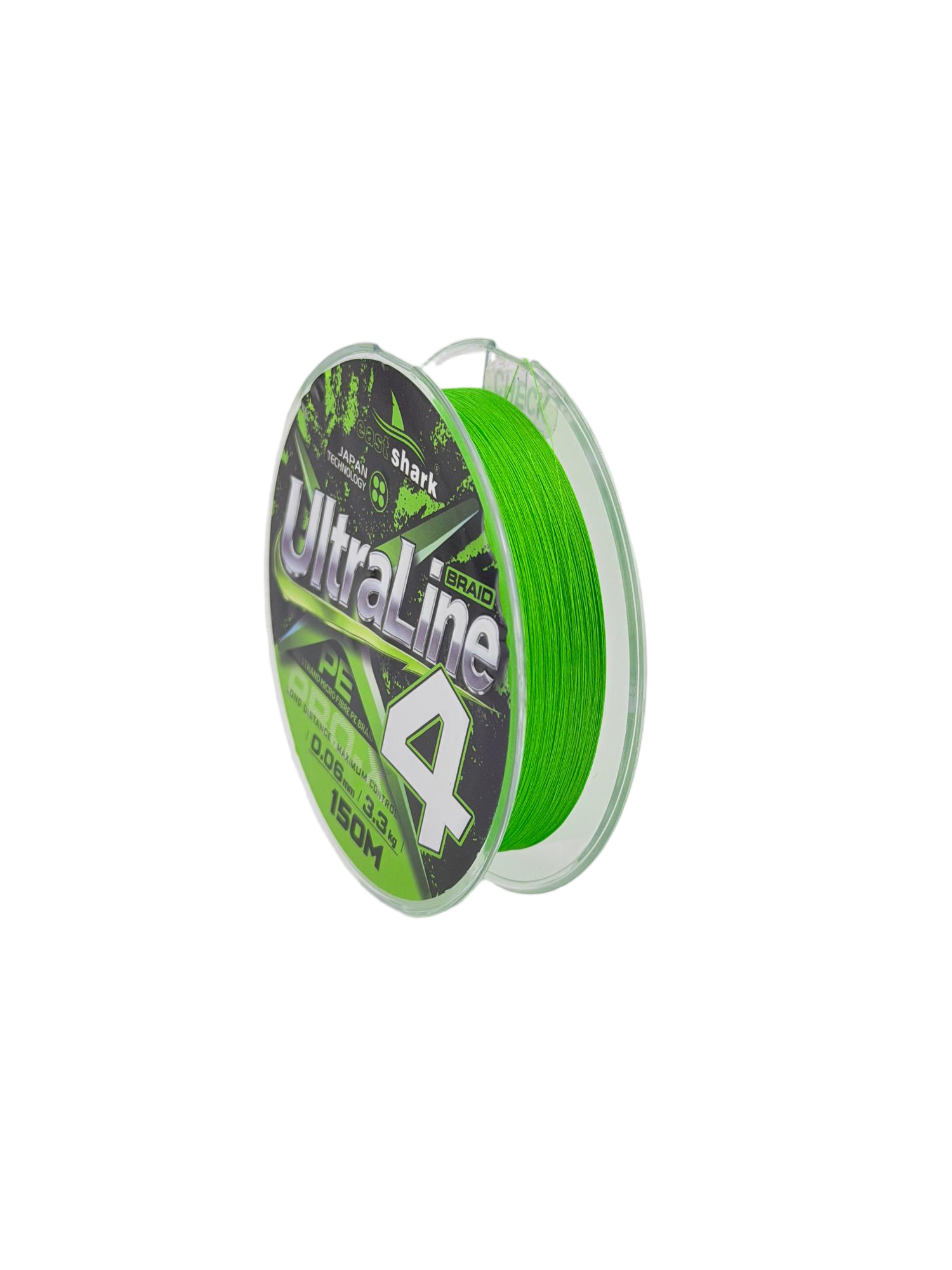 Шнур EastShark Ultra Line X4 150м 0,04мм зеленый
