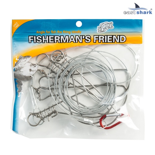 Кукан 5 карабинов, тросс