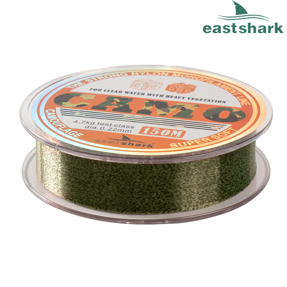 Леска EastShark 3D CAMO 150 м 0,16 мм зеленая