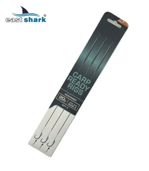 Поводки EastShark уп./3шт. TEFLON Wide Gape №2