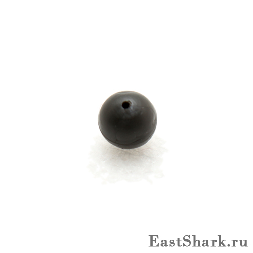 Силиконовая бусина (плавающая) черная d7 ES201607 (20160701)
