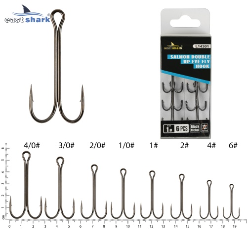 Крючок двойной EastShark Double Hook №1 (уп.6 шт)