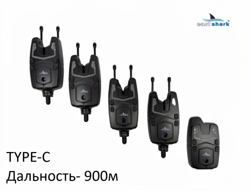 Набор сигнализаторов с пейджером EastShark Carp Detekt SET (4+1)