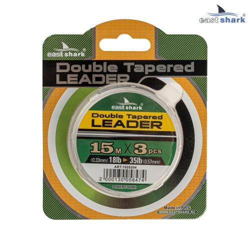 Шок-лидер EastShark Double Tapered leader 0.33-0.57 mm 15m*3 шт