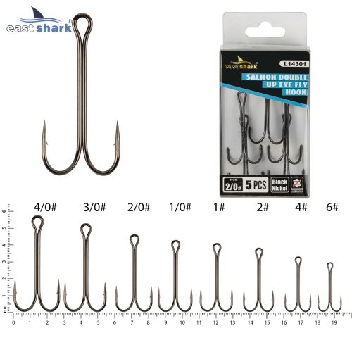 Крючок двойной EastShark Double Hook №2/0 (уп.5 шт)