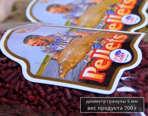 Пеллетс 5 мм 0.7 кг Клубника (уп.10 шт коробка)