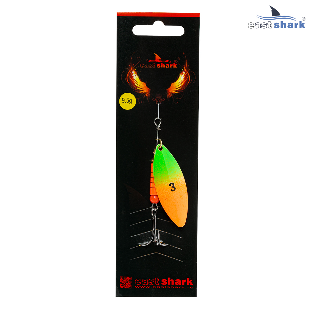 Блесна вращающаяся (уп./5шт.) EastShark Longer размер-3 (9.5 грамм) col.#658