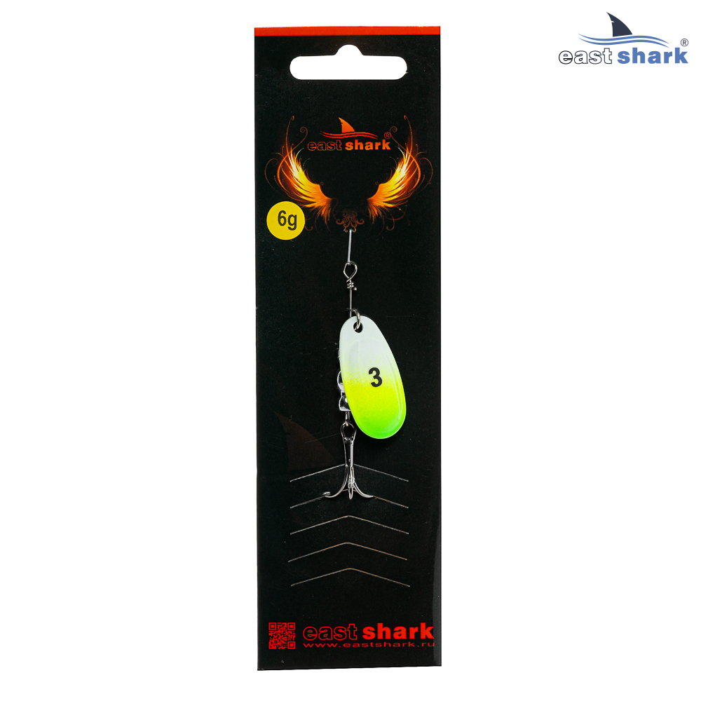 Блесна вращающаяся (уп./5шт.) EastShark Screw размер-3 (6 грамм) col.#739