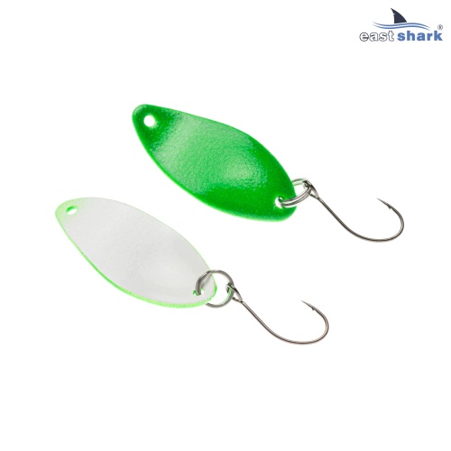 Блесна колеблющаяся EastShark Fine Bite 1,6 г Green (уп. 3 шт) 